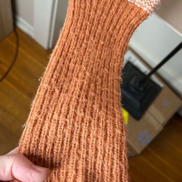 Wooden Ships Paola Buendia Mohair/Wool Cardigan Sweater Orange Sm/Med - Picture 3 of 6